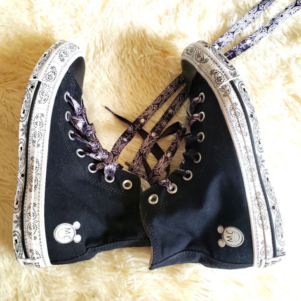 EC Converse Chuck Miley Cyrus floral & paisley high top trainers